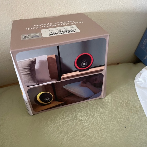 Night Light Alarm Clock with Wireless Speaker - Picture 1 of 5